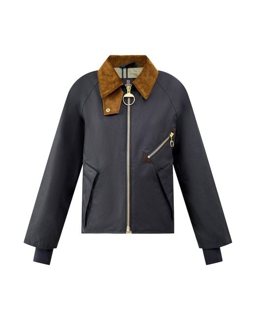 Barbour Blue Arlene Wax Jacket
