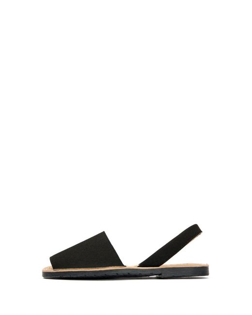 V.Gan Black Vegan Rambu Menorcan Sandals
