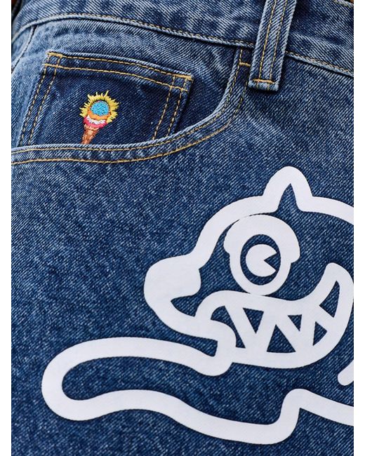 ICECREAM Blue Running Dog Triple Scoop Jeans for men