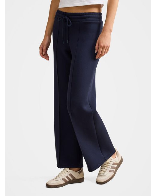 Forever New Blue Tiana Wide Leg Track Pants