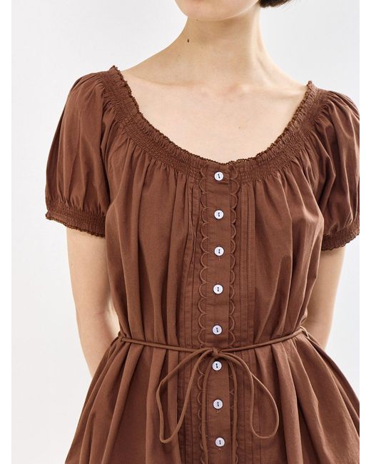 Damson Madder Brown Jayne Mini Dress