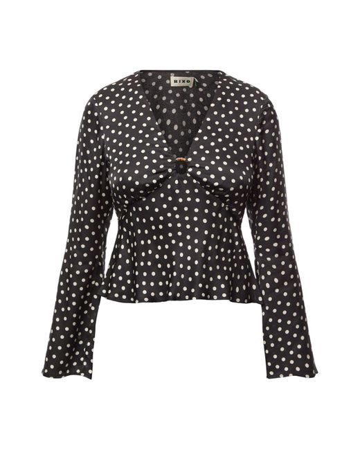 Rixo Black Women's Alizee Top