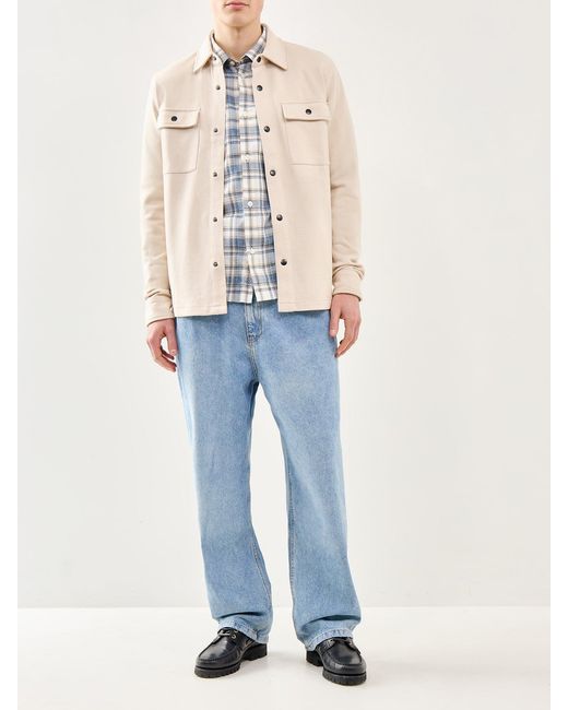 SELECTED White Checked Shirt, Cotton for men
