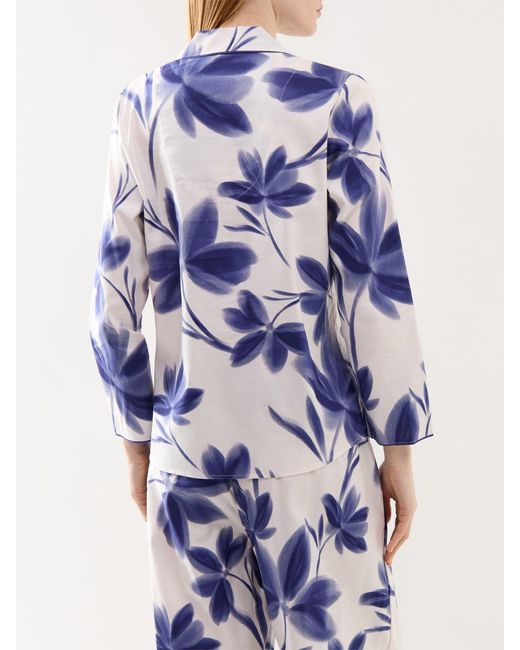 Cyberjammies Blue Floral Print Pyjama Top