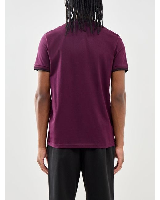 Fred Perry Purple Twin Tipped T-Shirt for men