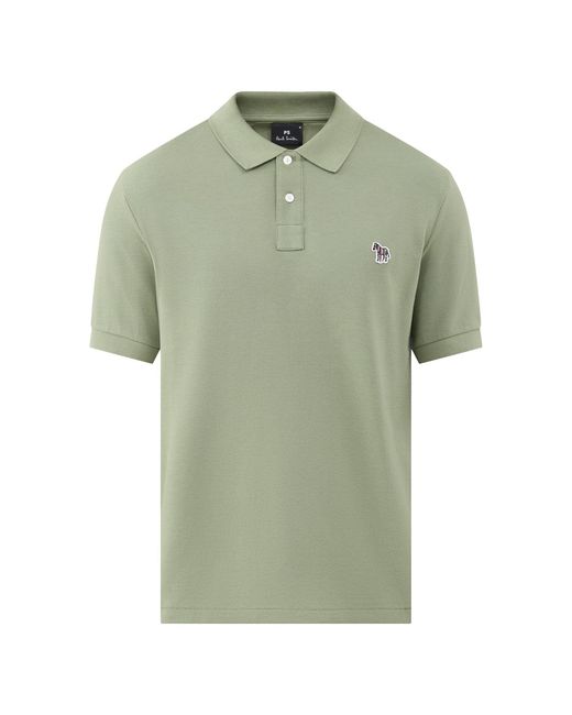 Paul Smith Green Zebra Polo Shirt for men
