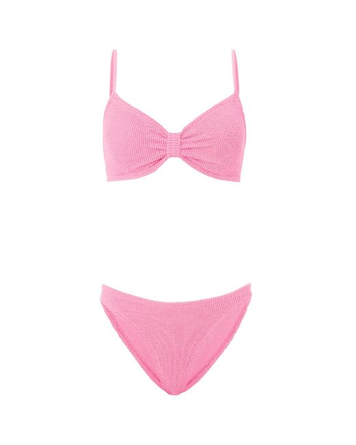 Hunza G Pink Alicia Bikini Set