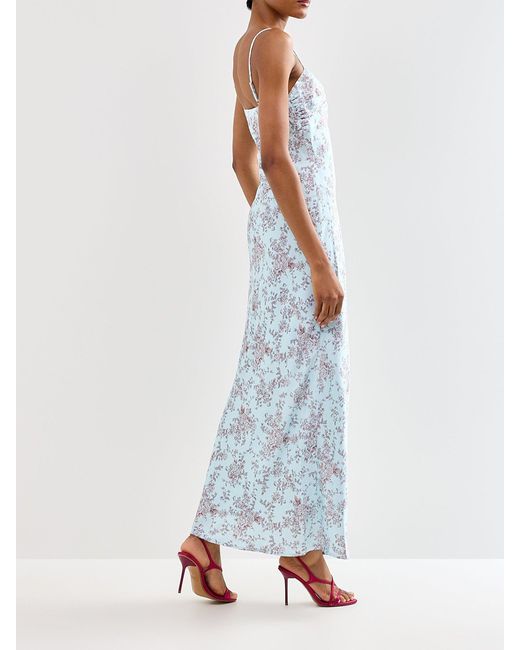 Pretty Lavish Blue Joely Printed Maxi Dress