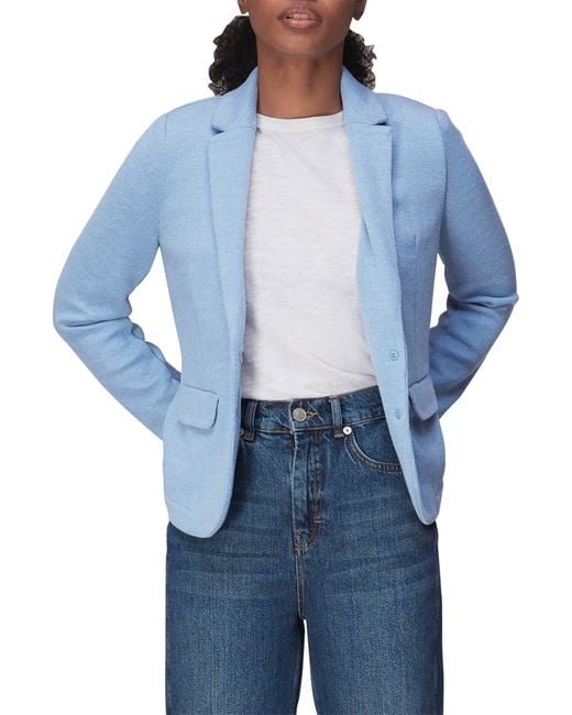 Whistles Blue Women's Slim Jersey Jacket