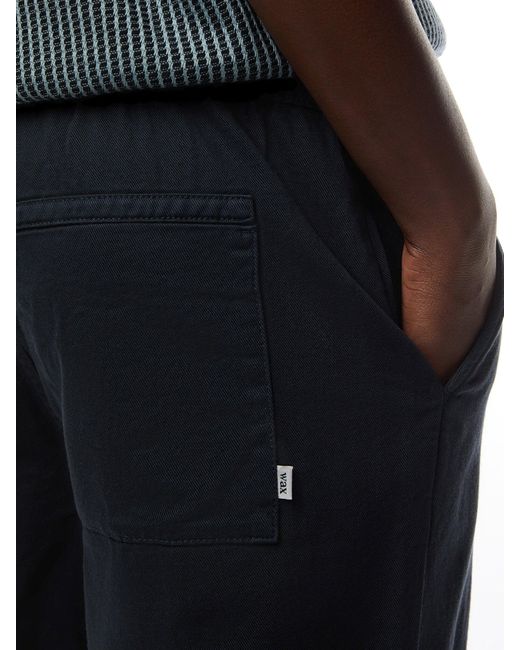 Wax London Black Kurt Trouser Organic Cttn Twill for men