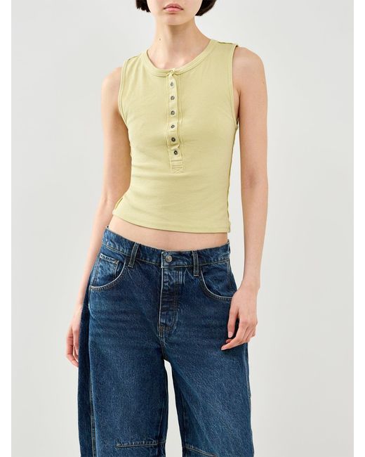 Free People Yellow Jamie Henley Tank