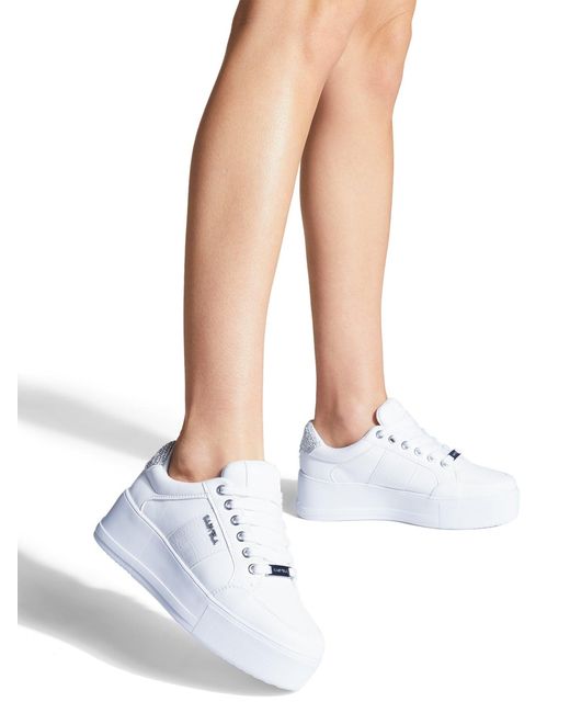Kurt Geiger White Jive Up Trainers