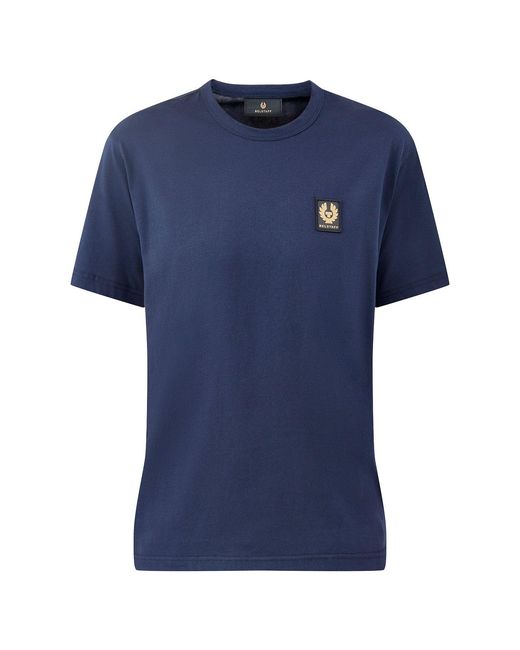Belstaff Blue Logo T-Shirt for men