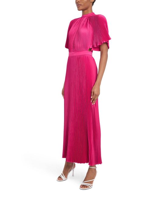 L'idée Pink Women's Elite Short Sleeve Dress