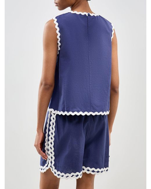 Nobody's Child Blue Rick Rack Stirling Top