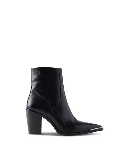 Mint Velvet White Women's Leather Ankle Boots