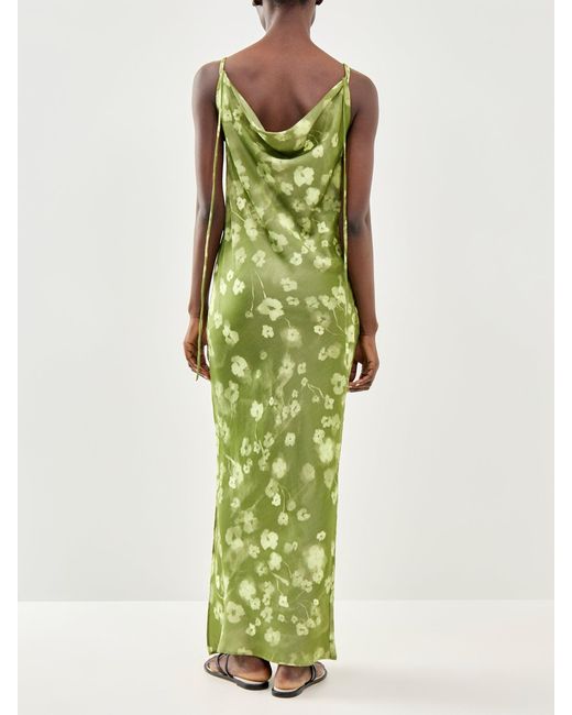 SELECTED Green Fiona Slim Ankle Strap Dress