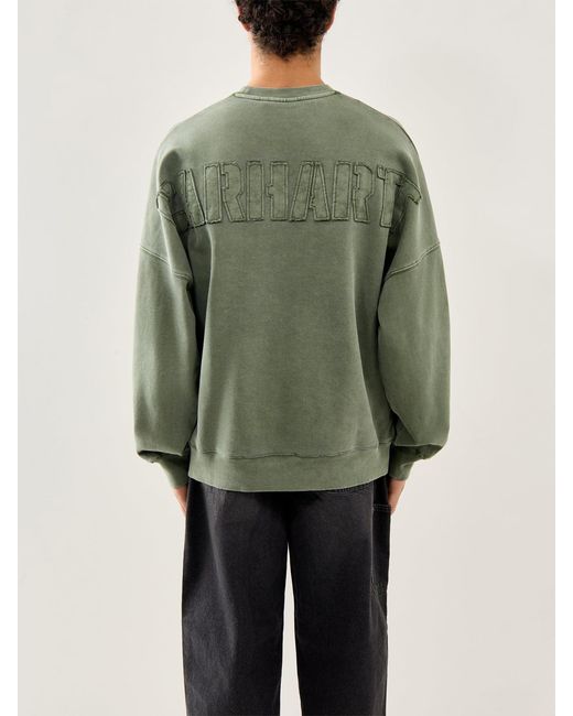 Carhartt Green Rggd Sweatshirt for men