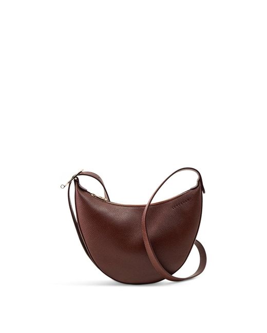 Longchamp Brown Le Foulonné Small Crossbody Bag