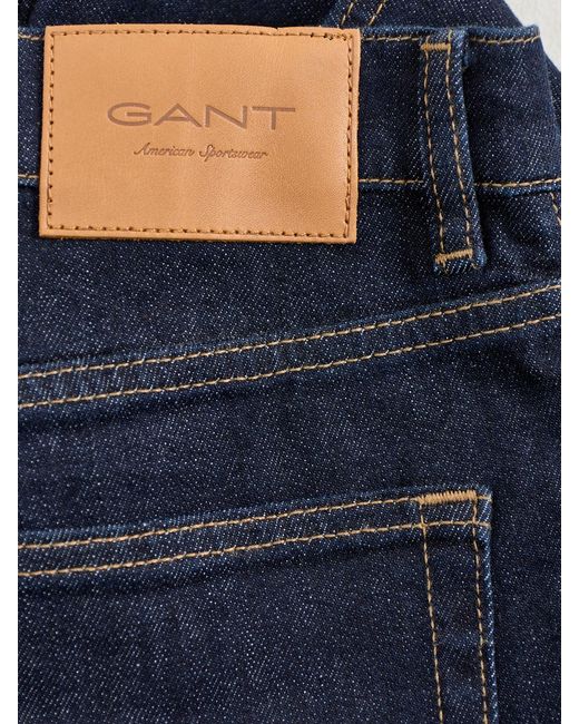 Gant Blue Regular Clean Wash Jeans for men