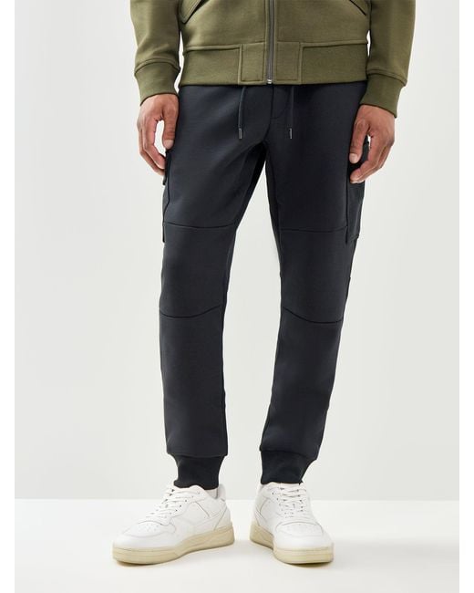Polo Ralph Lauren Blue Double Knit Cargo Trousers for men