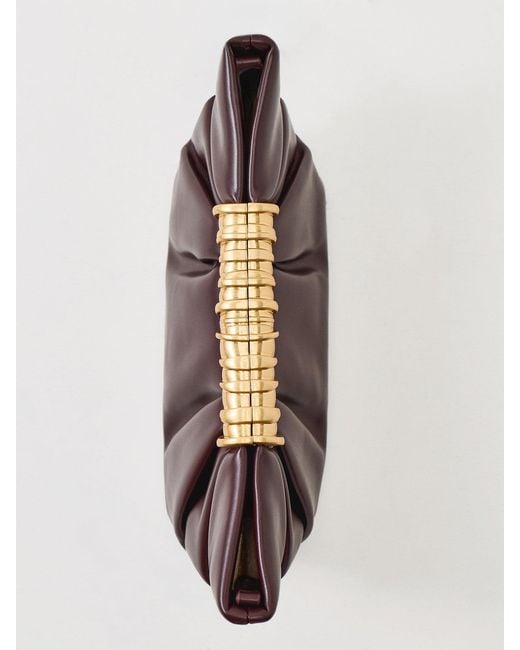 JW PEI Purple Leia Pleated Clutch Bag