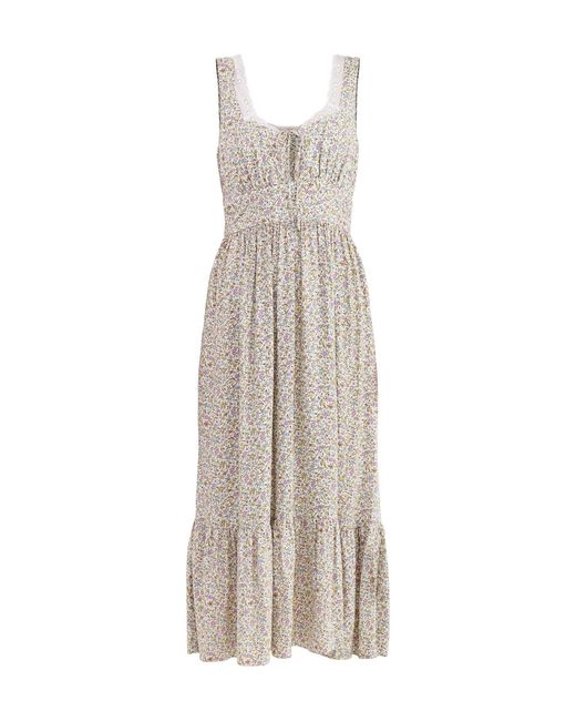 Nobody's Child White Heather Midi Dress Printed