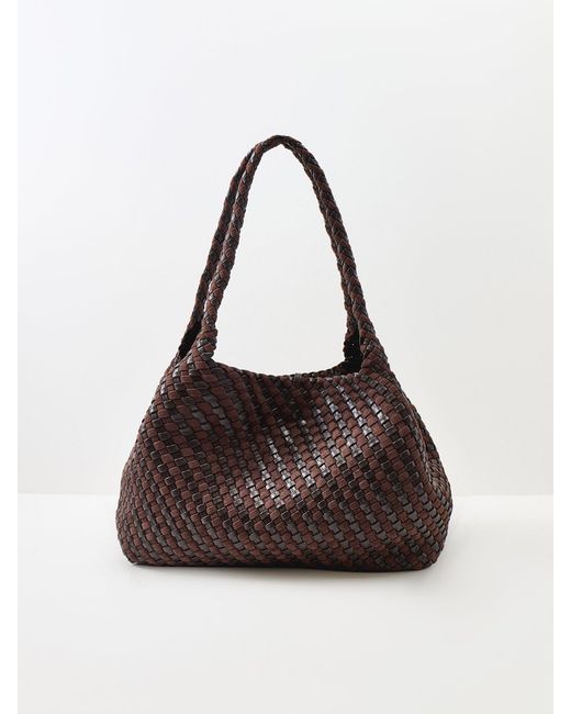 Gianni Chiarini Brown Aurelie Woven Large Tote Bag