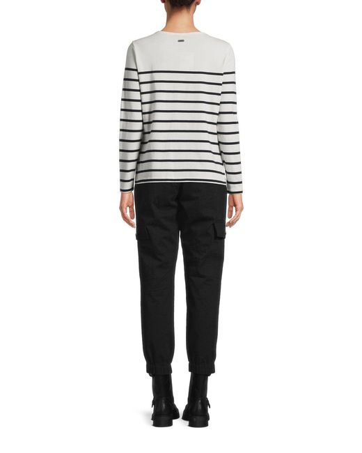 Barbour White Bradley Top
