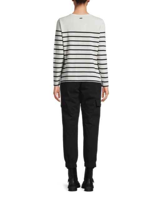 Barbour White Bradley Top