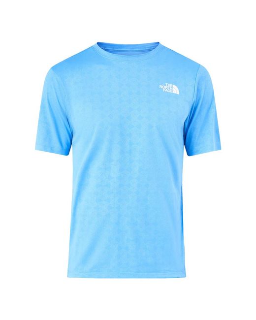 The North Face Blue Pentadome Embossed Short Sleeve T-Shirt for men