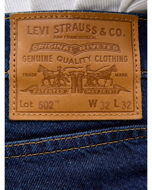 Levi's Blue 502 Taper Jeans for men