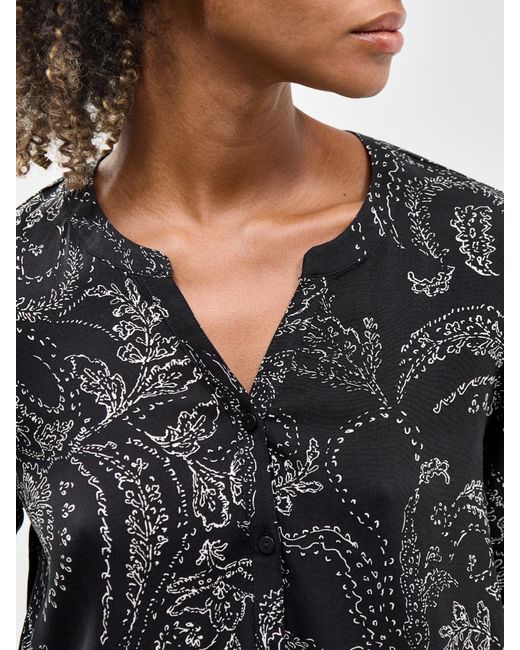 Soya Concept Gray Gerdis Paisley Shirt Multi