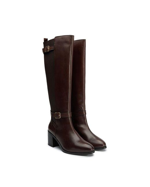 Sole Black Gotta Elasticated Knee High Boots