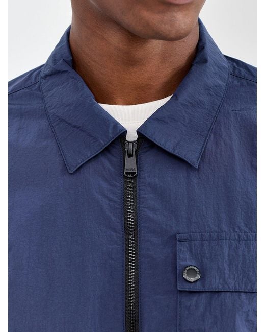 Barbour Blue Inline Overshirt for men