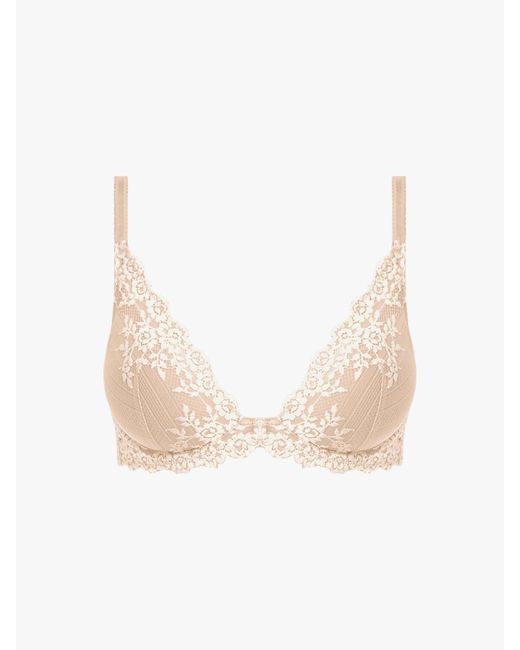 Wacoal White Embrace Underwired Plunge Bra