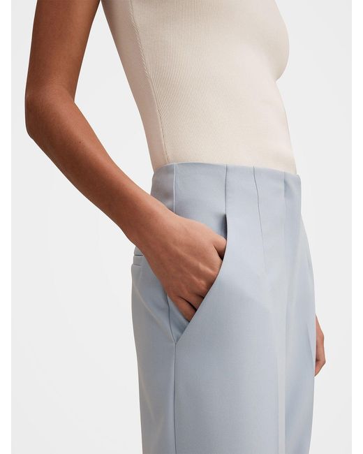 Forever New Blue Lee Wide Leg Trousers