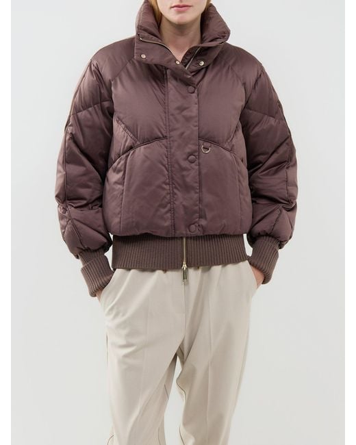Marella Brown Buono Quilted Jacket