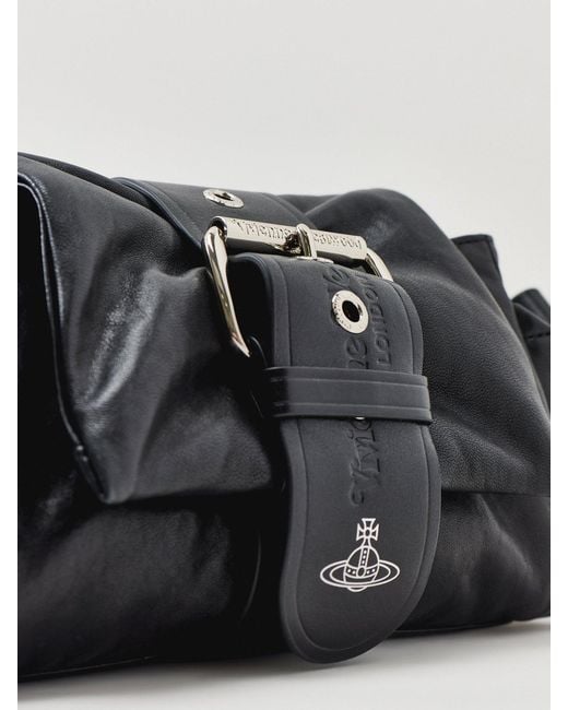 Vivienne Westwood Black Hazel Treasure Shoulder Bag