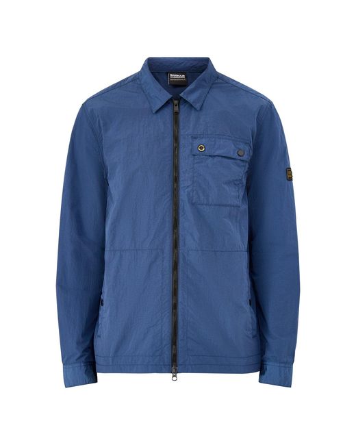 Barbour Blue Inline Overshirt for men