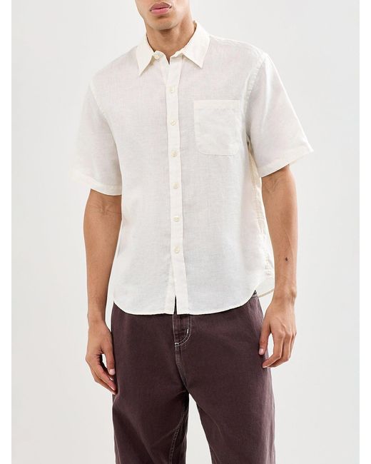 COLORFUL STANDARD White Short Sleeve Shirt for men