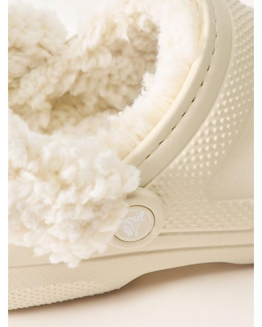 CROCSTM White Fleece Lined Clogs