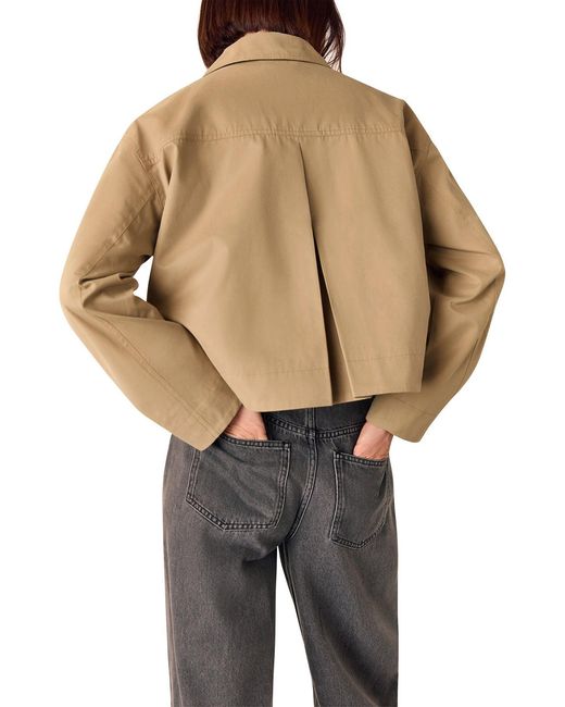 Whistles Natural Short Trench Jacket