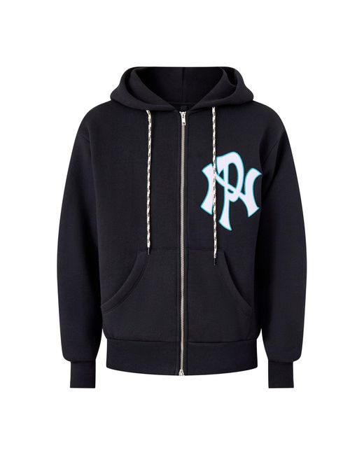 No Problemo Blue Nyp Premium Zip Hoodie for men