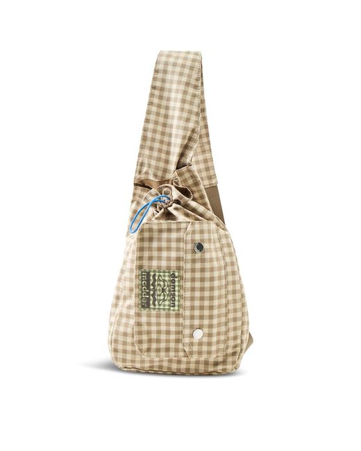 Damson Madder White Matilda Gingham Crossbody Bag