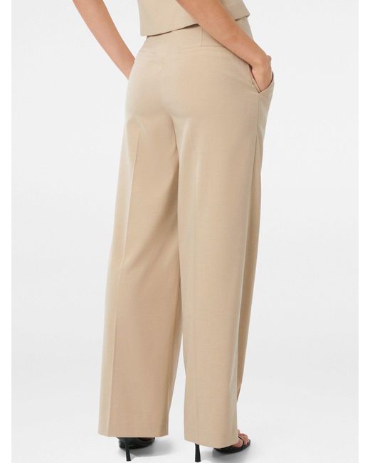 Forever New Natural Frieda High Waist Wide Leg Pants