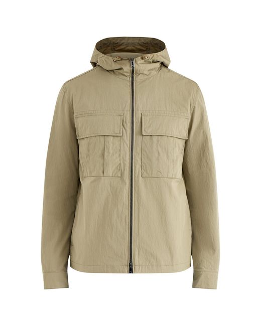 Belstaff Green Container Hooded Overshirt for men