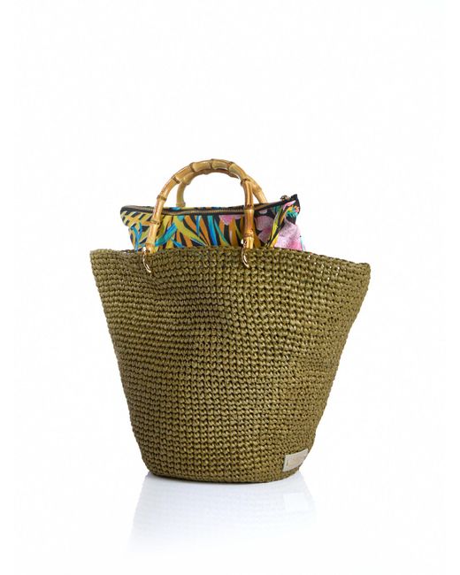 Chica Green Women's Corolla Large Basket Bag