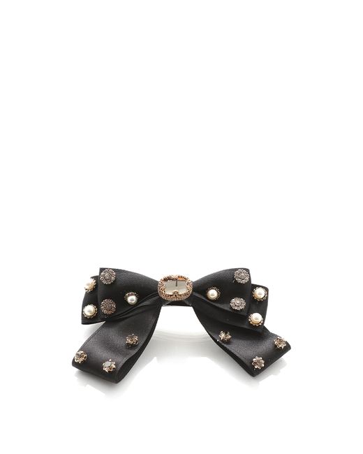 PARKSIDE LONDON Black Women's Jewel And Pearls Bow