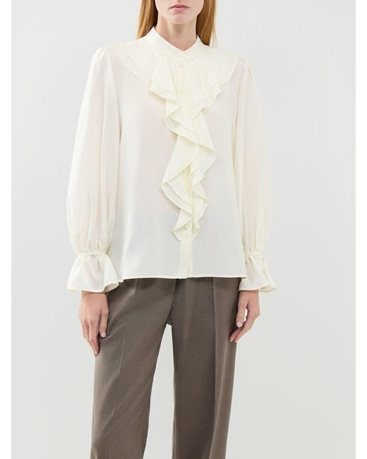 Marella White Caldaia Blouse